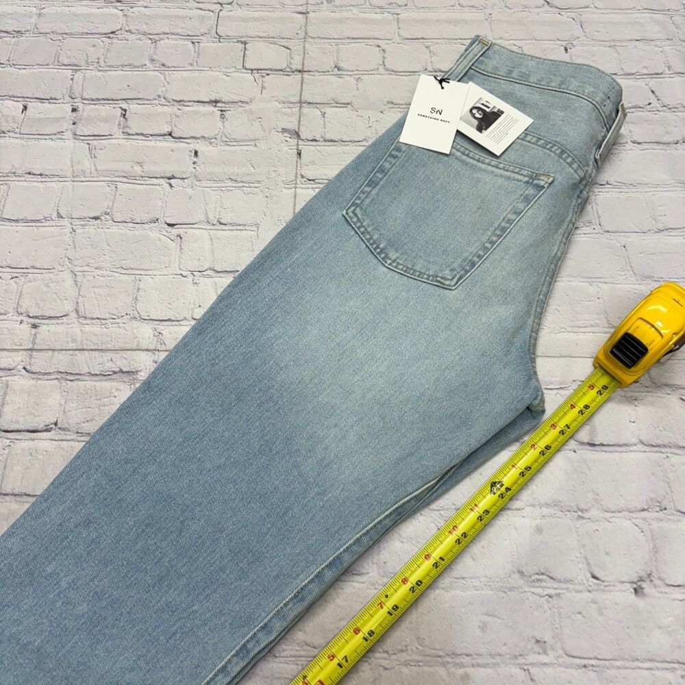 NWT Something Navy Women High Waist Straight Jeans Size 04/27 Blue Denim C134 20 - Picture 7 of 16